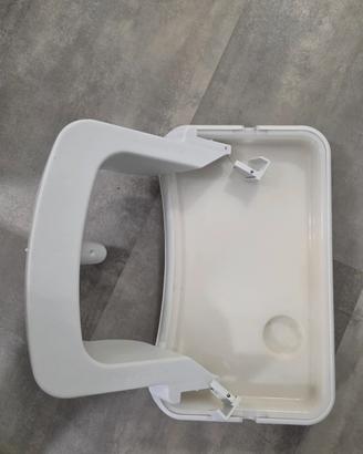 vassoio per seggiolone hauck bianco