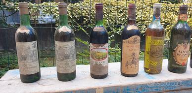 Lotto di bottiglie di vino di varie annate a corpo