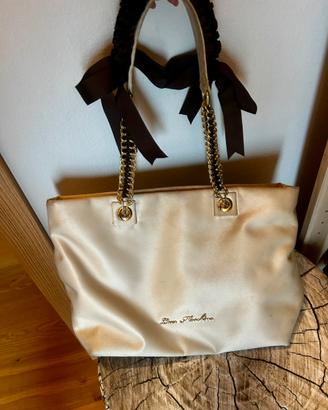 Borsa Love Moschino beige/dorata