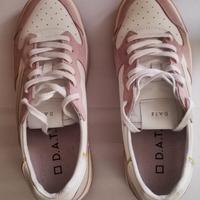D.A.T.E. scarpe con i lacci rosa bianco tg 39