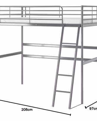 LETTO A SOPPALCO  IKEA SVÄRTA