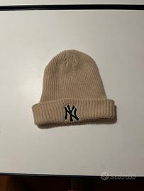 Cappello beanie beige NY Yankees