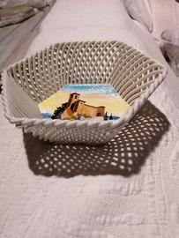 cestino ceramica San marino Titano '900