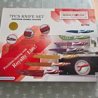 Set 7 Coltelli Royalty Line  Rivestimento Marmo