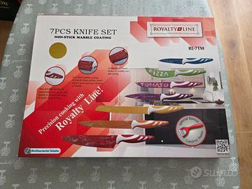 Set 7 Coltelli Royalty Line  Rivestimento Marmo