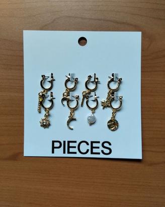 PIECES - PCAMALY EARRINGS 4 PACK - ORECCHINI.