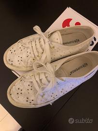 Superga nere di outlet pizzo