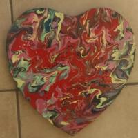 QUADRI Acrilico Astratto - Tele Cuore pezzi unici