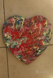 QUADRI Acrilico Astratto - Tele Cuore pezzi unici