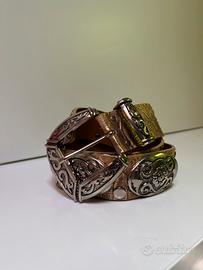 Cintura Replay marrone western