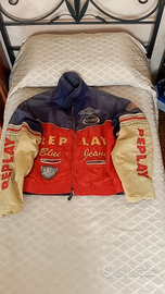 Giubbotto Replay anni 90 Stile Racing/Biker