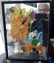 Specchio con disegno + cornice, Barbados by Suntur