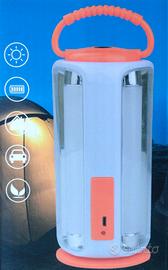 Lampada LED Ricaricabile Emergenza Campeggio