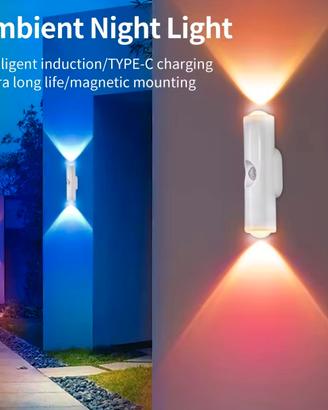 Lampada da parete wireless con luce notturna a LED