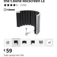 Pannello fonoassorbente microfono studio