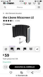 Pannello fonoassorbente microfono studio