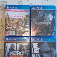 Lotto 4 giochi ps4 NUOVI