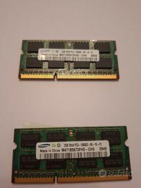 Banchi di memoria RAM, 2 moduli da 2Gb ciascuno
