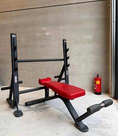 Panca piana Olimpionica con Rack Panatta