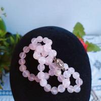 Collana in Quarzo Rosa, Gioiello Vintage Anni ’60,