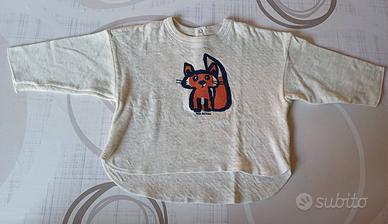 Maglietta con stampa volpe