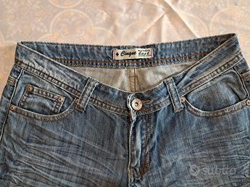 JEANS PANTALONE DONNA +CINQUE,  TAGLIA  IT  44.