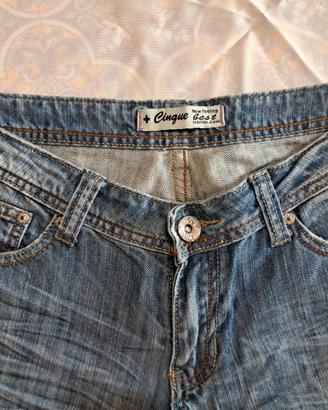 JEANS PANTALONE DONNA +CINQUE,  TAGLIA  IT  44.