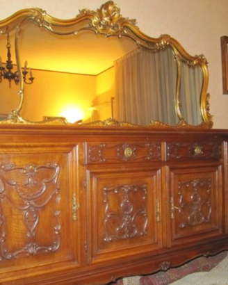 Mobile 4 ante, con 2 cassetti Barocco piemontese