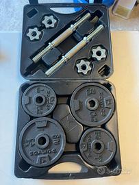 Kit 20 kg. manubri e dischi Decathlon Corength