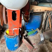 Trattore falciatrice girello e sgranatrice