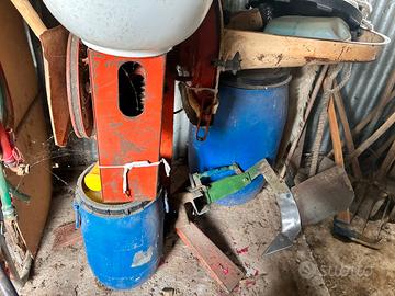 Trattore falciatrice girello e sgranatrice