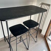 Set Tavolo Alto con 2 sgabelli + appendiabiti IKEA