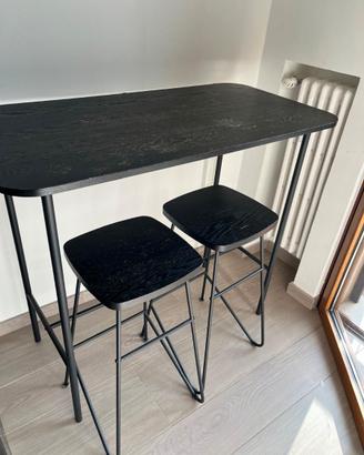 Set Tavolo Alto con 2 sgabelli + appendiabiti IKEA