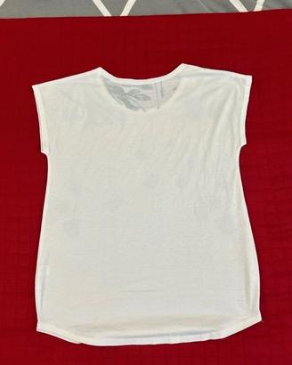 Camicia donna rossa in raso taglia L