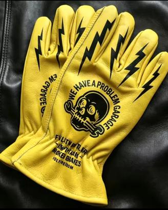 Guanti vera pelle per Biker's