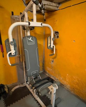 Panca domyos hg60-3+barra per trazioni da muro