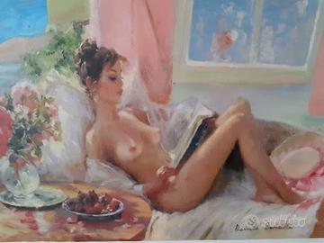 Dipinto  olio su tela cm 40 x 60 x 2