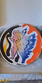 Piatto commemorativo alitalia Paolo Buggiani