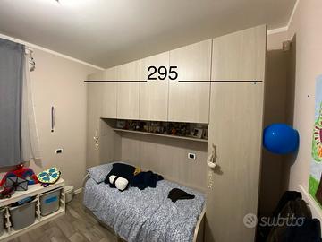 Cameretta a ponte in olmo bambino