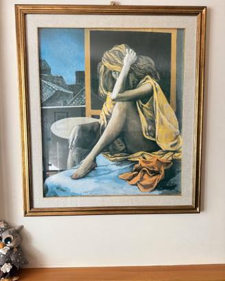 Quadro con stampa "Melancholia Nova" Guttuso