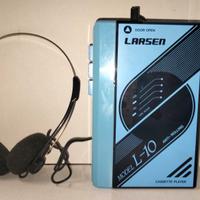 Walkman Larsen L-10 e cuffie anni 80