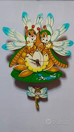 Orologio Bartolucci, libellula con pendolo