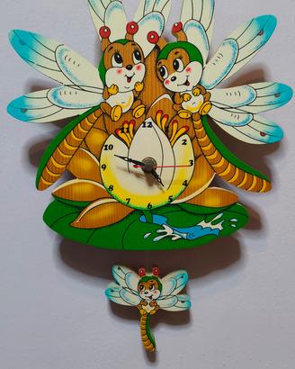 Orologio Bartolucci, libellula con pendolo