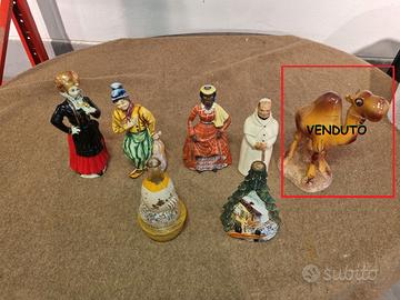 Lotto bottiglie vetro decorative forme particolari