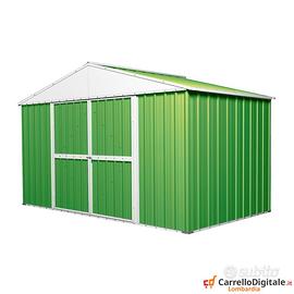 Capanno box esterno lamiera 360x175cm verde chiaro