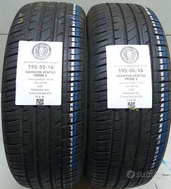 2 GOMME 195 55 16 HANKOOK A74140