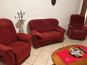 Divano con 2 poltrone motorizzate