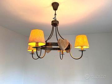 Lampadario a 4 Luci per camera da letto