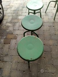 6 sgabelli vintage di ferro  anni 60