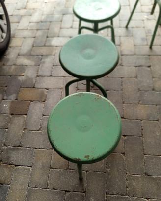 6 sgabelli vintage di ferro  anni 60